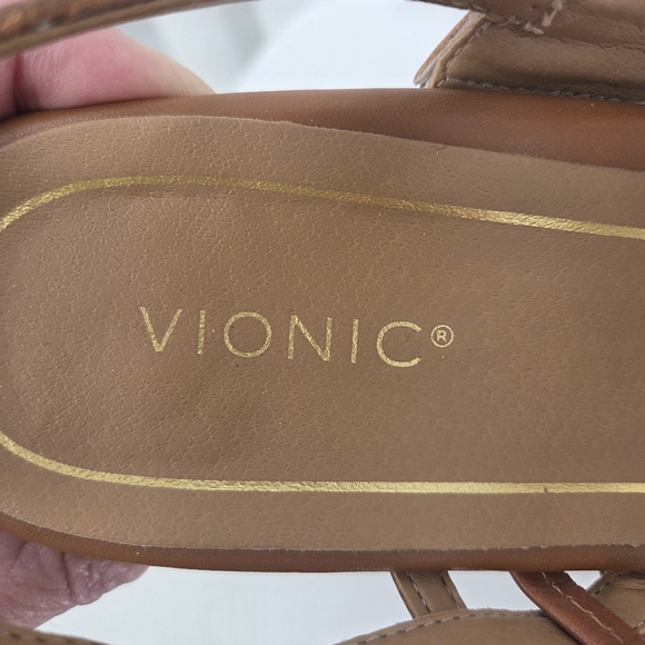 Vionic Zaphira Heeled Sandal - Tan Women's 9M - Picture 11 of 11